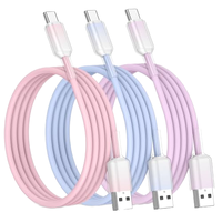 Câble de charge USB Type-C, charge super rapide et transfert de données haute vitesse avec matériau TPE pour smartphones, tablettes, ordinateurs portables
