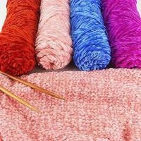 Weiche und Umweltfreundliche Babydecke DIY Chenille-Garn 3MM Dickes Chenille-Garn zum Häkeln, Stricken und Basteln