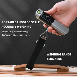 เครื่องชั่งน้ำหนักกระเป๋าแบบดิจิตอลที่ขายดีที่สุดเครื่องชั่งแบบพกพาขนาดพกพา50กก./<span class=keywords><strong>110</strong></span>ปอนด์ - Product Image 5
