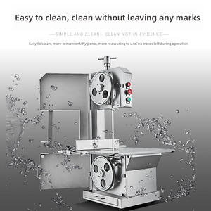 Máquina de Serra de Ossos Comercial para Bancada - Cortador Elétrico de Aço Inoxidável para Costelas/Patas de Porco/Carnes Congeladas - Product Image 6