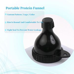 ขวดน้ำพลาสติก PP แบบพกพา 2 in 1 ปลอดสาร BPA สำหรับใส่ผงโปรตีน พร้อมกรวย  ขายส่งราคาพิเศษ รับทำโลโก้ตามสั่ง - Product Image 3