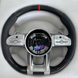 Volante de Fibra de Carbono Real para <span class=keywords><strong>Mercedes</strong></span> W202 Glb C117 Cla W221 S65 Amg Cl550 Cl63 S63 - Product Image 6