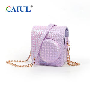 CAIUL étui en PU à motif tissé irisé et album antichoc Style mignon sac pour appareil photo pour <span class=keywords><strong>Fujifilm</strong></span> <span class=keywords><strong>Instax</strong></span> <span class=keywords><strong>Mini</strong></span> 12 Kit d'accessoires - Product Image 3