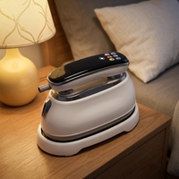 Nouveau Fer à Vapeur Électrique Intelligent à Écran Tactile, Mini Défroisseur Portable Professionnel 1300W pour Vêtements, 5 Modes de Repassage Domestique