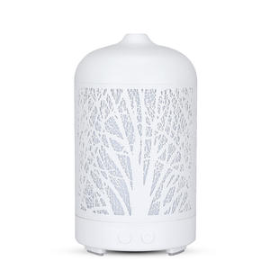 Diffuseur d'arômes à effet bois 0,5 L, humidificateur à lumière LED de type brume, usage domestique et commercial, couleur bronze - Product Image 2