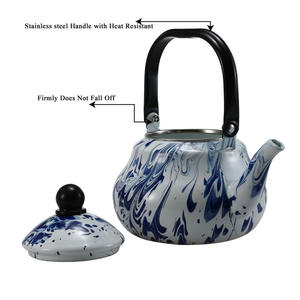 <span class=keywords><strong>Pichet</strong></span> à eau chaude en porcelaine <span class=keywords><strong>émaillé</strong></span>e épaisse en forme de café et théière à eau glacée - Product Image 6