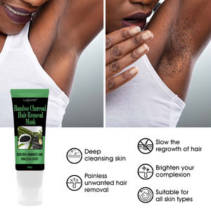 Masker Hitam Arang Bambu Penghilang Bulu Area Pribadi Tanpa Rasa Sakit untuk Penghilangan Bulu - Product Image 4