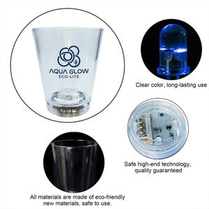 Verre à shot LED clignotant personnalisé 50 ml, réutilisable, en plastique, pour bière – Meilleure vente - Product Image 3