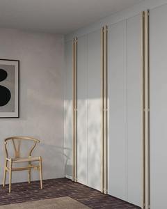 خزانة ملابس فاخرة مدمجة لغرفة النوم بحجم مخصص مناسبة لمختلف أبعاد الغرف خزانة ملابس عالية اللمعان - Product Image 5