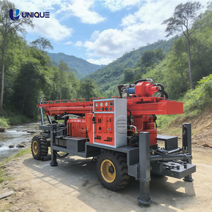 Çin Üreticisi Portatif Su Kuyusu Sondaj Makinesi Hidrolik Tekerlekli Tip 300m 400m Derin Kuyu Sert Kaya Sondaj Makinesi Satılık - Product Image 3
