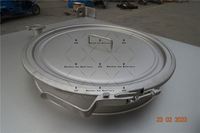 Réservoir de stockage IBC personnalisé en acier inoxydable, conteneurs chimiques avec jauge de niveau à clapet, à vendre