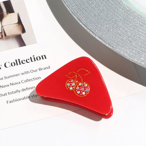 Diseño pequeño acético pelo garras con diamantes de imitación para las mujeres de cristal de diamante <span class=keywords><strong>jeweled</strong></span> clip de pelo abrazaderas negro - Product Image 3