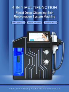 2025 nouveau 4 en 1 eau <span class=keywords><strong>Aqua</strong></span> Peel nettoyage Hydra Dermabrasion élimination de la tête noire Jet d'oxygène soins du visage Machine de rajeunissement de la peau - Product Image 2