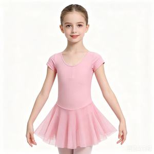 Robe de ballet rose pour tout-petits, justaucorps de <span class=keywords><strong>danse</strong></span> avec jupe, tenue de gymnastique de ballerine, costume classique pour la pratique et les spectacles pour filles - Product Image 1