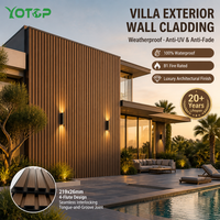 Revêtement mural extérieur durable en WPC, panneau composite bois-plastique pour façade extérieure, idéal pour les zones de piscine