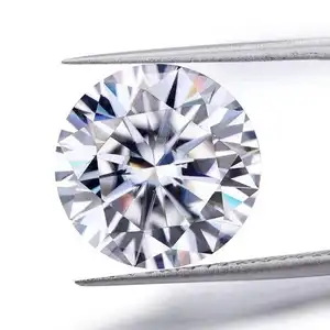 VOAINO 4.18ct E彩色VS2圆形切割HPHT单晶粗糙合成松散cvd实验室生长钻石供应商