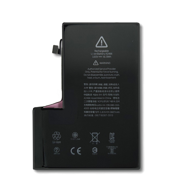 High Capacity China Cell Phone Battery  Smartphone Battery  for iPhone 12 Promax Replacement