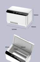 Boîte isotherme pour insuline 12V avec batterie rechargeable, température réglable de 0 à 18 degrés Celsius, 2 couches, refroidisseur portable pour peptides avec prise USB