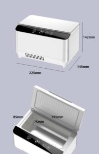 Nevera portátil grande para insulina de 12V con batería recargable, ajustable de 0 a 18 grados centígrados, de 2 capas, para péptidos, con <span class=keywords><strong>enchufe</strong></span> USB - Product Image 5