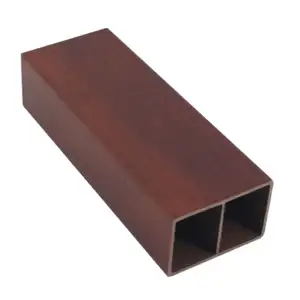 co-extrusion WPC tubes building material outdoor wall decoration louver tube wood plastic composite