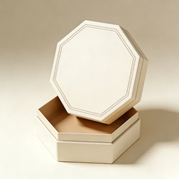 Boîtes d'emballage cosmétiques hexagonales rigides personnalisées avec gaufrage et finition laminée, boîtes à parfum et cadeaux, échantillons imprimés