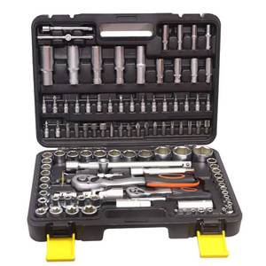 Nouvel ensemble d'outils Steeltreks 108 pièces en promotion – Clés à cliquet et douilles en chrome vanadium pour réparation automobile - Product Image 1
