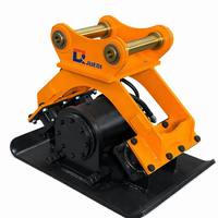 Compacteur à plaque hydraulique certifié CE à forte force de vibration, monté sur excavatrice, pour la construction de fondations