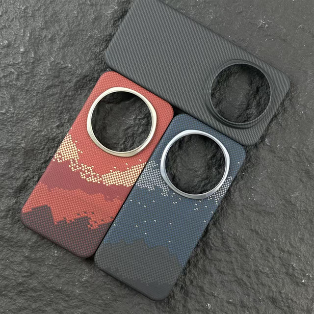 Ultra Thin Magnetic Aramid Carbon Fiber Case Shockproof Business Phone Cover Luxury Sleek Design for iPhone Mobile Phone case