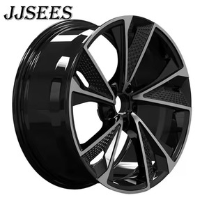 JJSEES <span class=keywords><strong>Jantes</strong></span> en alliage noir brillant forgé 5x112 5x114.3 5x120 Pcd 17 18 19 20 21 22 24 INCH <span class=keywords><strong>Jantes</strong></span> pour <span class=keywords><strong>Audi</strong></span> <span class=keywords><strong>A1</strong></span> A2 A3 A4 A5 - Product Image 1