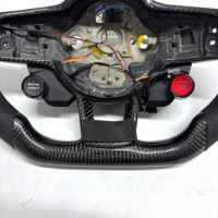 Volant sport en cuir PU, fibre de carbone et LED pour VW/Volkswagen MK7 GTI Golf 6/7/7.5 R R-Line CC Polo Passat B8