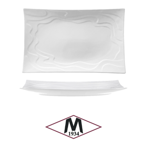 Assiette rectangulaire M1934 Wave en porcelaine fine, 330,5 x 19 cm, fournitures hôtelières et de restauration, vaisselle en gros - Product Image 4
