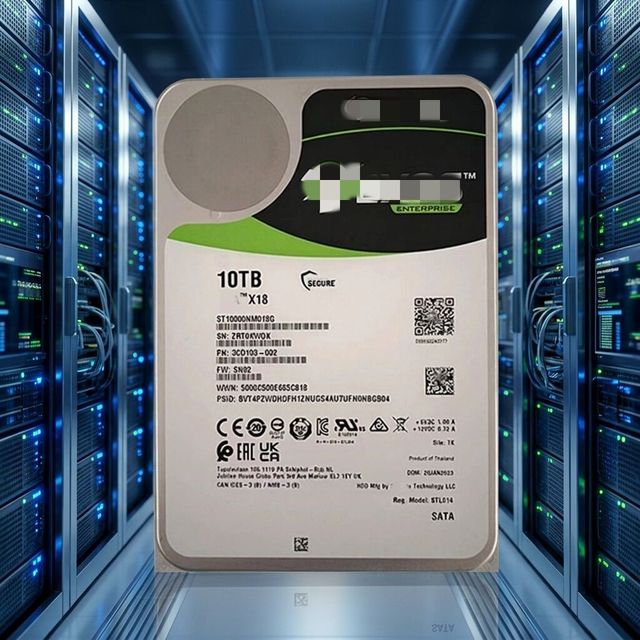 ST10000NM018G 10TB SATA 6Gb/s 7200 RPM 256MB 512e 3.5inch X18 Enterprise Server Hard Disk Drive HDD
