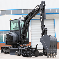 Mini-excavatrice chinoise EPA/EURO 5 avec moteur EPA, 2 tonnes, 1 tonne, 1,6 tonne, 4 tonnes, cabine d'excavatrice, mini-pelleuse à vendre, livraison gratuite