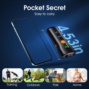 Pengiriman cepat anjing ultrasonik genggam pencegah efek jarak jauh kontrol gonggongan plastik perlengkapan latihan hewan peliharaan dalam gaya Fashion - Product Image 2