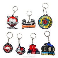 Gantungan Kunci Karet PVC Logo Kustom 3D Lembut Personalisasi Kartun Anime Hadiah Promosi Llaveros Gantungan Kunci Karet PVC Lembut