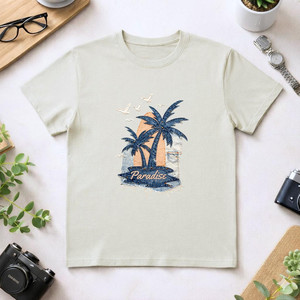 T-shirt unisexe 210GSM 100% coton, décontracté, respirant, durable, t-shirt pour homme - Product Image 1