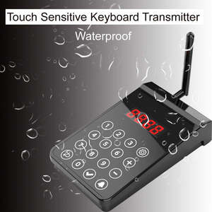 Không dây <span class=keywords><strong>Touchable</strong></span> Bàn phím transmitter cho nhà hàng cho hệ thống gọi điện thoại nhắn tin - Product Image 4