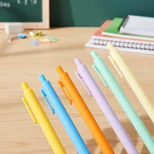 Vente chaude En Plastique Enduit <span class=keywords><strong>De</strong></span> Caoutchouc Stylo À Bille Multicolore Pas Cher Macaron Mignon Coloré Cadeau Stylo - Product Image 3