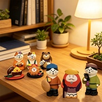 Figurines en résine de chats féériques mignons et apaisants, dessinés à la main. Style Amour et Musique. Cadeaux festifs quotidiens. Figurines de voitures.