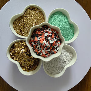 Epoksi reçine zemin biyotit tipi garaj için kayrak pul vinil pul cips kozmetik plastik kaplama için toz desen ile - Product Image 4