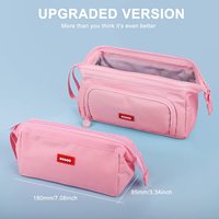 Étui à crayons super grand avec fermeture éclair personnalisée, fonctionnement fluide, étui à stylos scolaire, pochette, organisateur de papeterie, calendrier