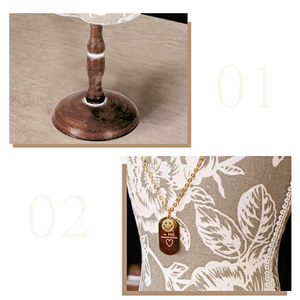 स्टॉक में नए डिजाइन फूल डिजाइन टेबल शीर्ष गहने हार प्रदर्शन के रूप में हार के गहने धारक - Product Image 3