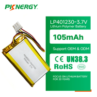 Baterai Li-polymer PKNERGY 402025 150mah Lp402025 3.7V Baterai Lipo untuk Speaker GPS Alat Pengukur Tekanan Darah