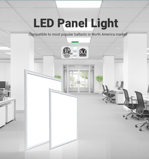 2x4 Led Ceiling Light US Warehouse ETL DLC Flat Lights Smart Rectangular Fixtures Home CCT Power Dimmable Led Panel
