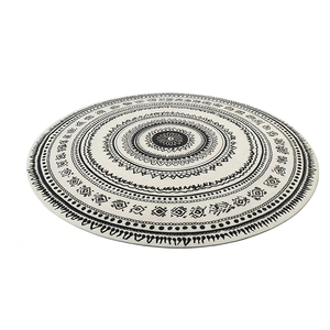 Tappeto rotondo in stile minimalista moderno con paesaggio stampato moderno e Design nuovo tappeto personalizzato in Nylon stampato per la decorazione della casa - Product Image 5