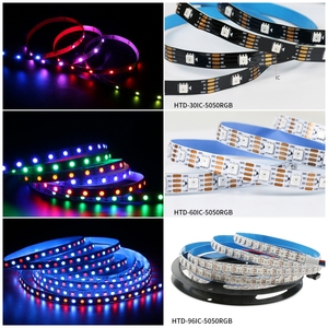 Bande de LED 12 Volts WS2812B 5V <span class=keywords><strong>RGB</strong></span> 3mm 5V <span class=keywords><strong>RGB</strong></span> LED 4 Broches 60 LED par Mètre <span class=keywords><strong>RGB</strong></span> WS2812B 144 LED Pixel - Product Image 2