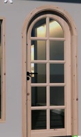 Porte d'entrée Double Design moderne, verre extérieur, portes d'entrée avant en bois massif