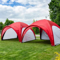 Abri gonflable géant hermétique avec logo personnalisé, tente dôme scellée à l'air pour festival sportif en plein air