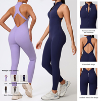 Combinaison une pièce sexy et élégante pour femme, séchage rapide, dos nu, respirante, pour le sport et l'entraînement