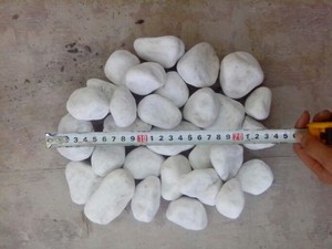 Pietra di roccia decorativa del fiume del ghiaia del paesaggio naturale bianco non lucidato irregolare per la pavimentazione del percorso del <span class=keywords><strong>giardino</strong></span> e i riempitivi del vaso - Product Image 3